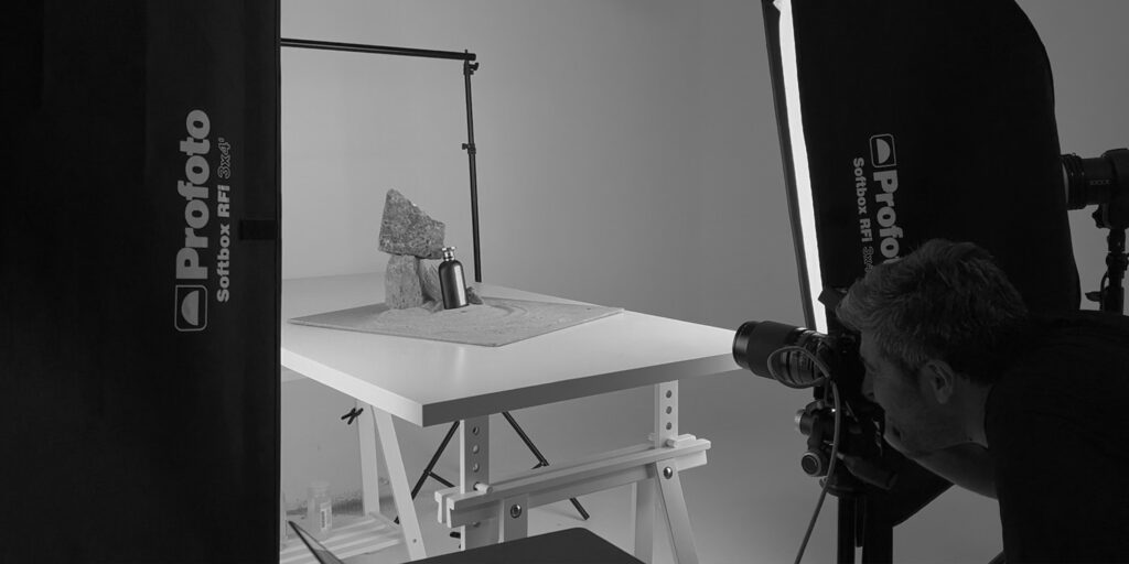 Sala pose due limbo bianco shooting foto